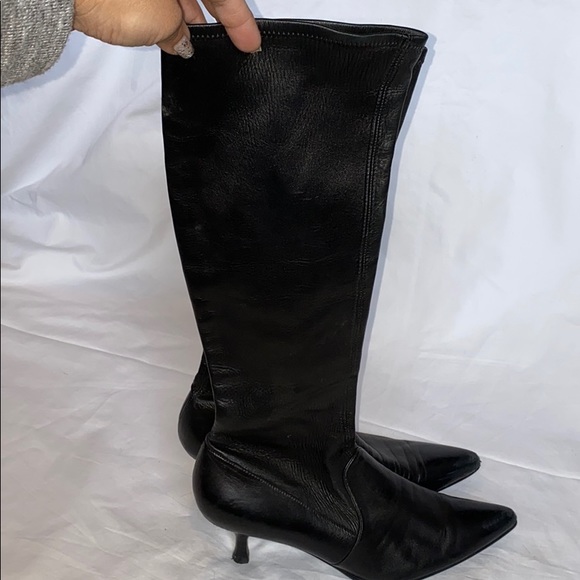 Stewart Wiseman long Lambskin boots - Picture 4 of 12